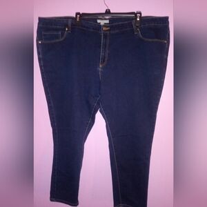 Woman Within 28W Dark Blue Denim Wash